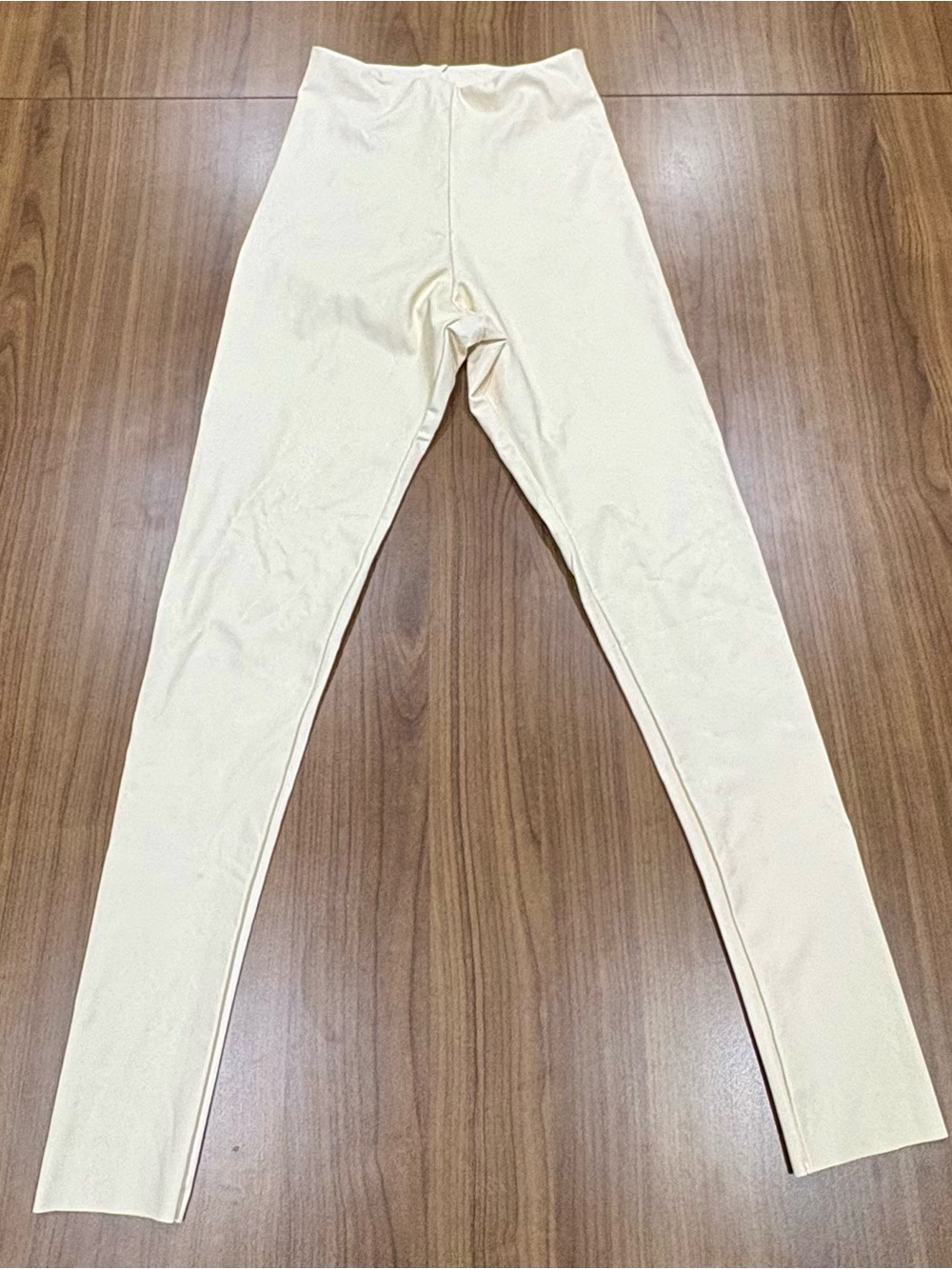 Commando Perfect Control Faux Leather Leggings Porcelain Ivory - Medium